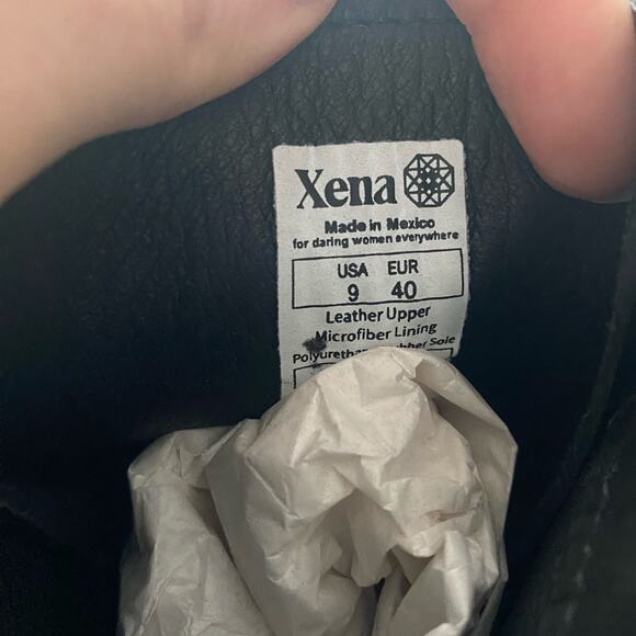 Xena Spice Lace Up Steel Toe Work Boots Womens Size 9 Jet Black Safety Boot - Picture 7 of 8